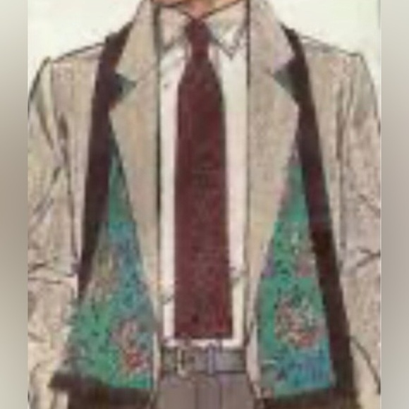 Fashionable Polo by Ralph Lauren Double layered Paisley pattern scarf. Italy - Picture 15 of 15